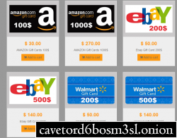 Gift Cards AMAZON Ebay Walmart