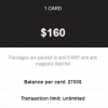 PREPAID CARDS VISA - Balance per card 2700$